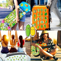 50pc Pickled Cucumber Stickers Hot Graffiti Decals