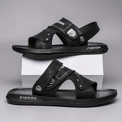 Men's Casual Slide Sandals Non Slip Slip On Slippers Open Toe Shoes