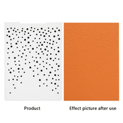 1pc Round Dot Wall Brick Plastic Concave convex Embossing Machine Template
