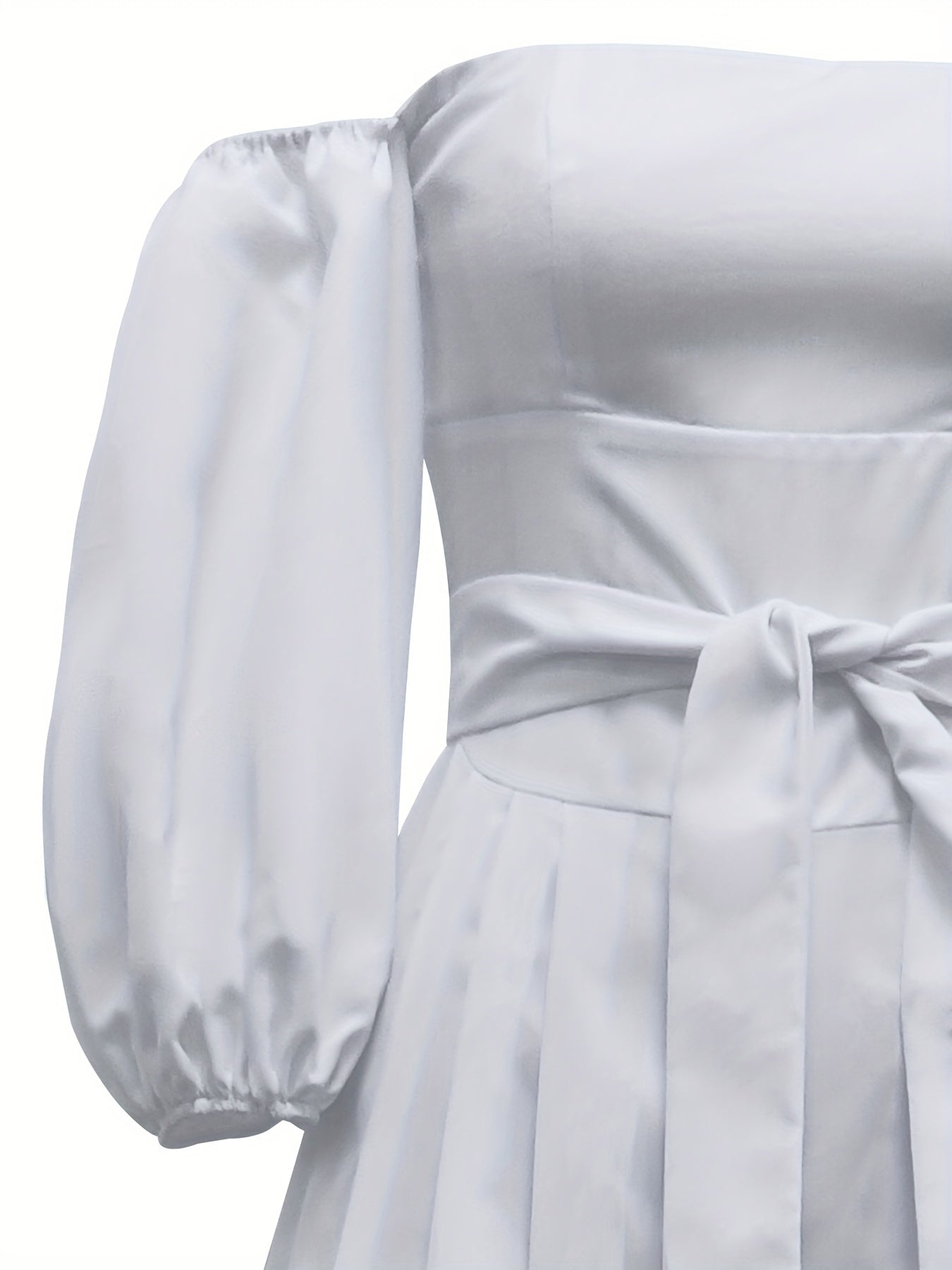Off Shoulder Solid Jumpsuit Puff Sleeve Wide Leg Women's Clothing