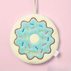 Cartoon Pattern Coral Fleece Fingertip Towel with Hanging Loop