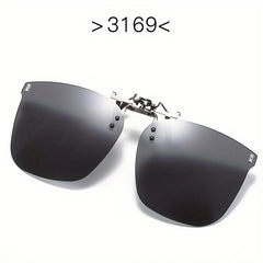 Men's Clip on Flip Up Polarizing Sunglasses Driving Glasses