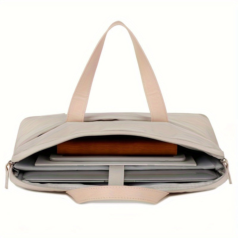 35 Laptop Bag Strong Protective Waterproof Shockproof PU Leather U Handle