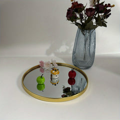 Glass Mirror Tray for Home Decor and Living Room