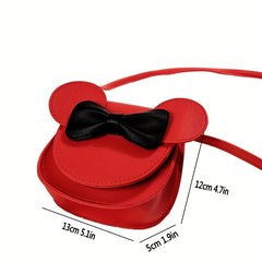Kids Crossbody Bag with Bow Shoulder Strap Mini Coin Purse for Girls
