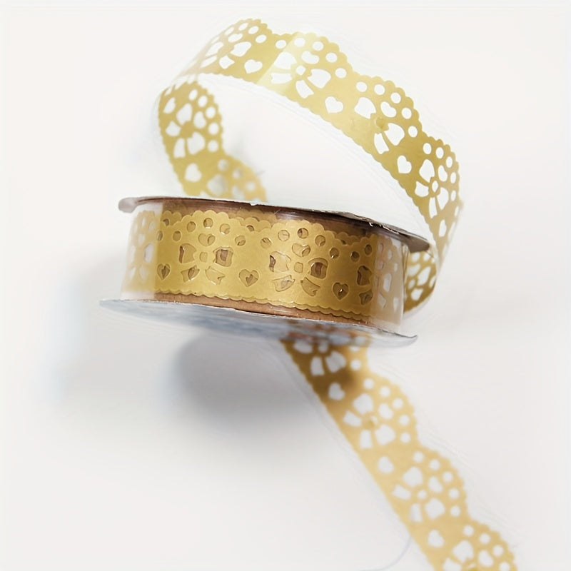 12 Rolls Washi Tape Lace Pattern Decorative Masking Tape Set