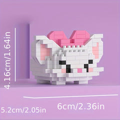 Toy Ragdoll Cat Siamese Cat Husky Dog Building Blocks Mini Brick Toys
