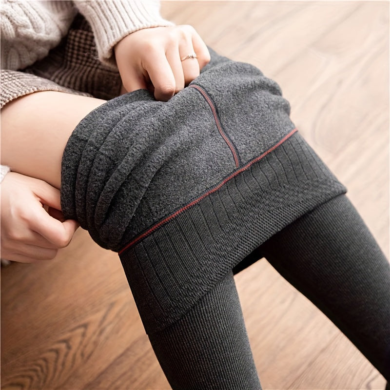 Plush Lined Tights High Waist Pantyhose Women's Stockings