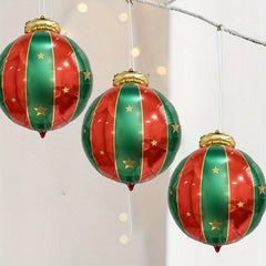 10pcs Christmas Theme Hanging Balloons Party Decorations Holiday Accessory