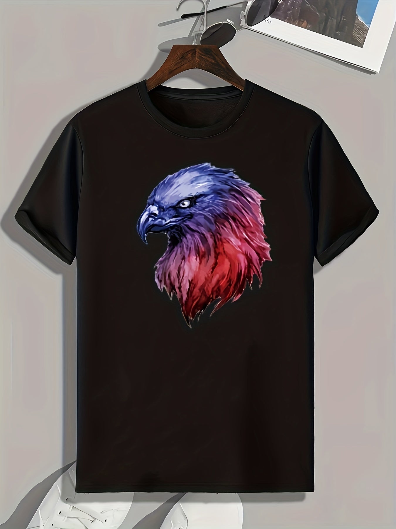 Eagle Print Men's Graphic T shirt Casual Comfy Tees For Summer Mens Clothing