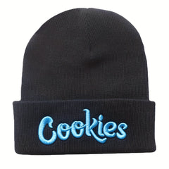 Unisex Cookies Embroidered Warm Hip Hop Knitted Hat