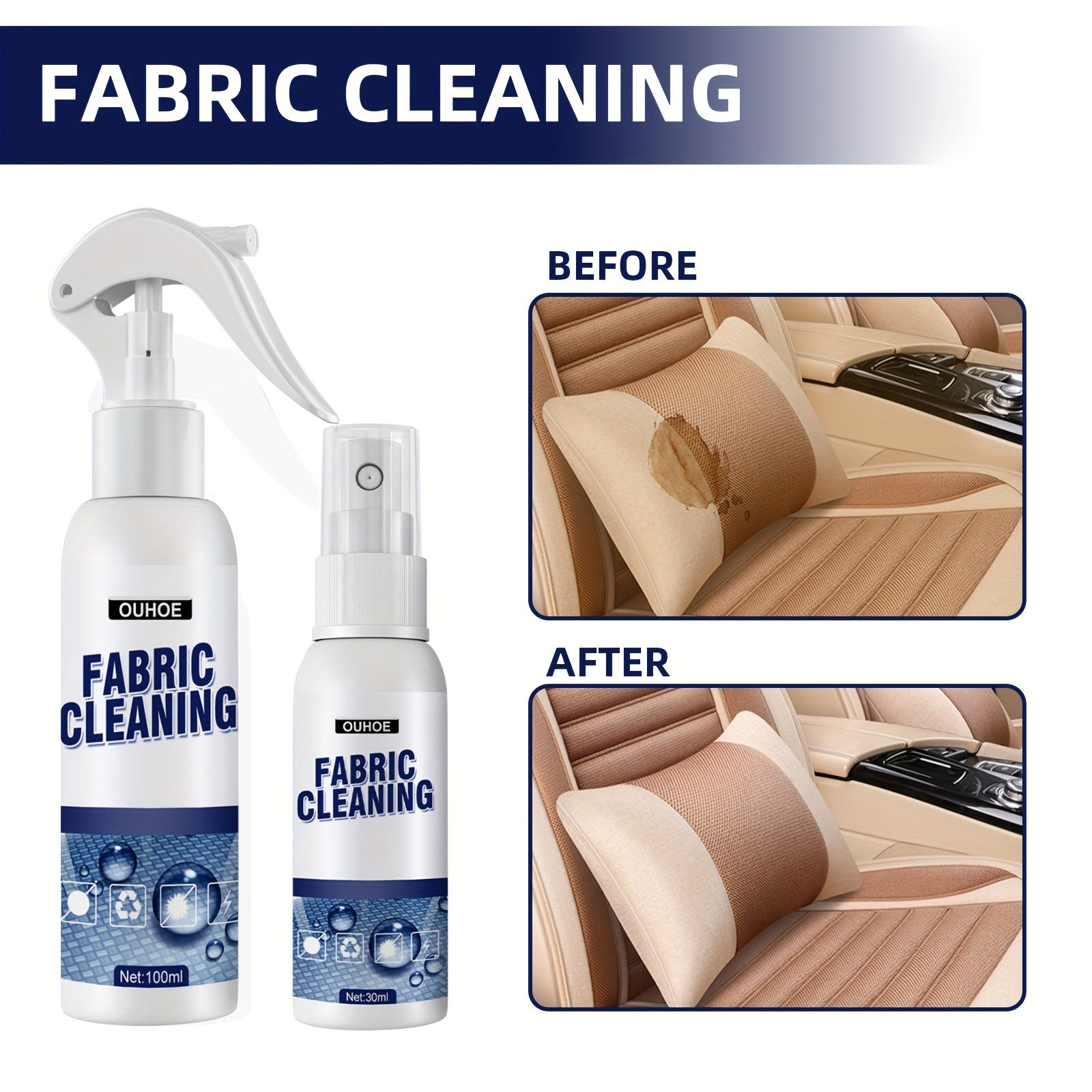 Fabric Cleaning Spray Car Interior Canopy Cleaner