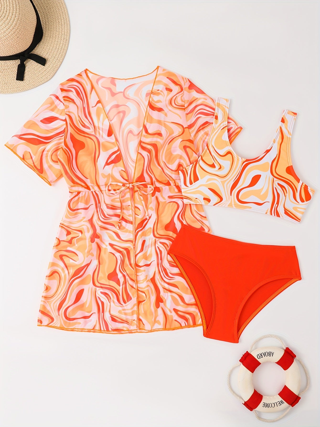Girls Bikini Swimsuit Set for Summer Beach Vacation