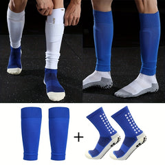 2pcs Men's Non slip Thickened Mid calf Football Socks