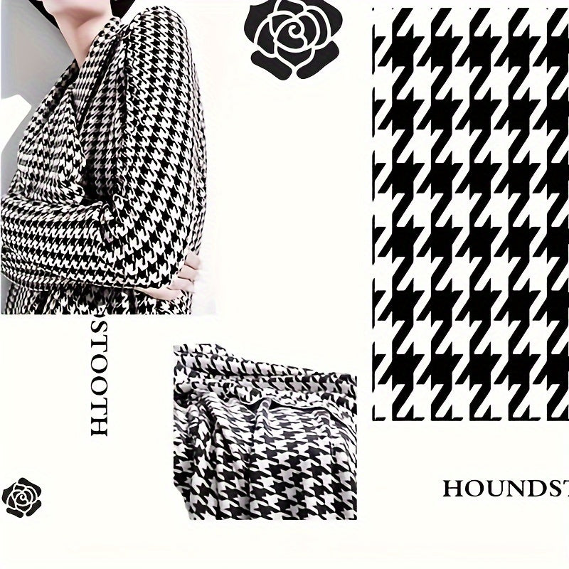 Camellia Car Seat Belt Shoulder Protector High-end Ladies Houndstooth Safe Belt