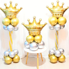 6Pcs Golden Crown Foil Balloons Birthday Party&Wedding Supplies