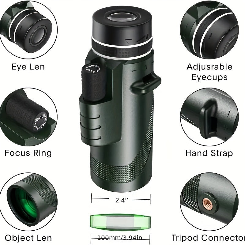 High Definition Monocular Telescope for Outdoor & Camping