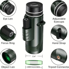 High Definition Monocular Telescope for Outdoor & Camping