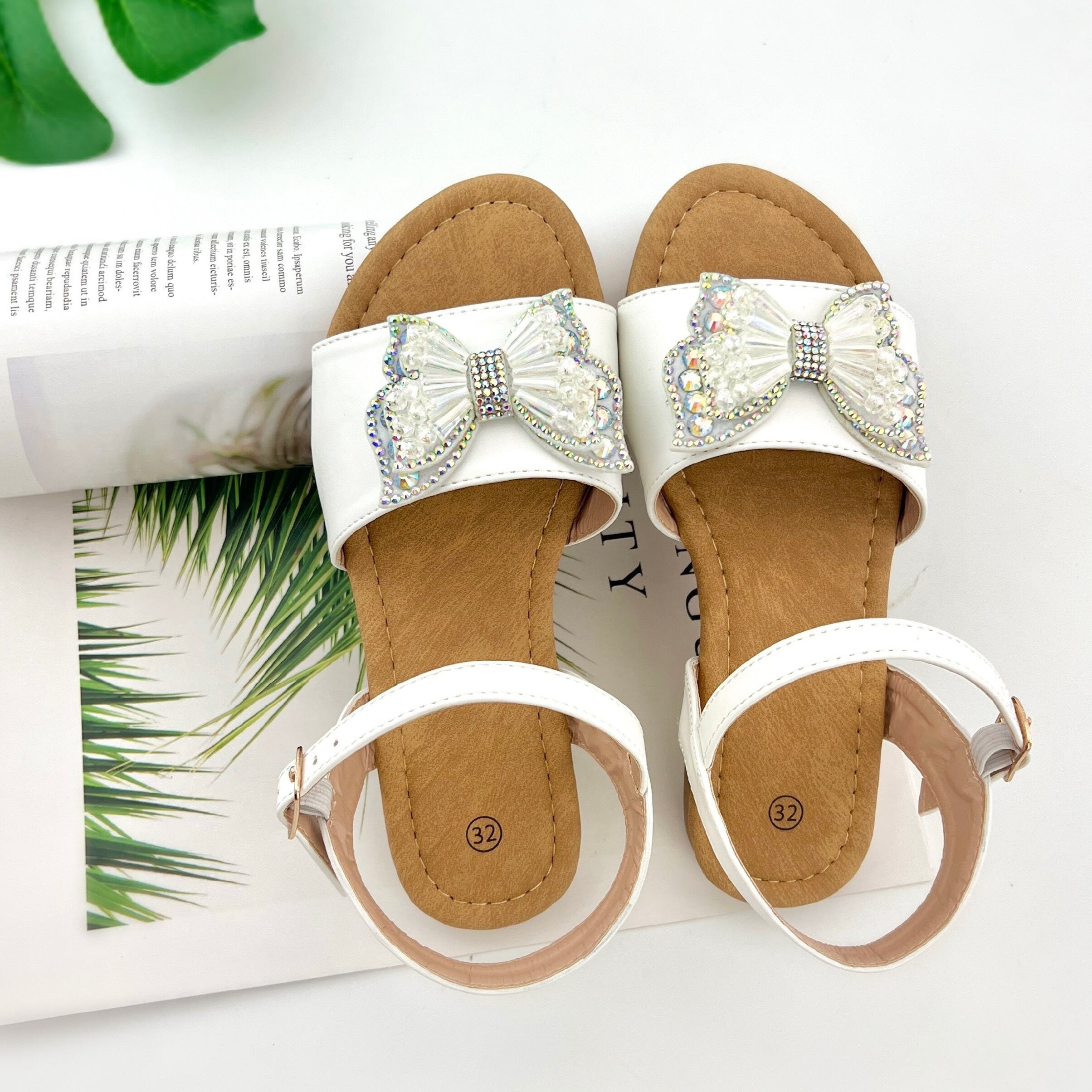 Toddler Baby Girls Rhinestone Butterfly Sandals