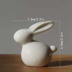 Bunny Ring Holder Ceramic Animal Jewelry Holder for Little Girl Women Home Decor