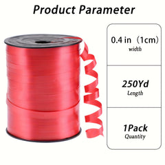 Christmas Curling Ribbon 2.5x250 Yards Gift Wrapping Party Decoration