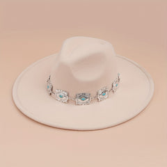 Western Vintage Cowboy Hat with Boho Hatbands