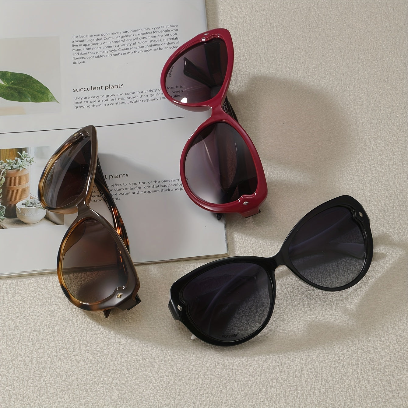 Men's Street Photography Decorative Sunglasses with Case