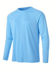 Men's Sun Protection Shirt UPF 50 Long Sleeve Rash Guard