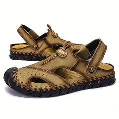 Men's Stitched Slip On Sandals Assorted Colors