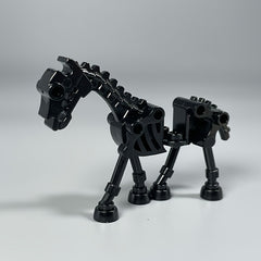 2pcs Halloween Skeleton Knight Legion Horse Mount Building Block Toy