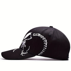 Men's Skull Pattern Sunscreen Hat