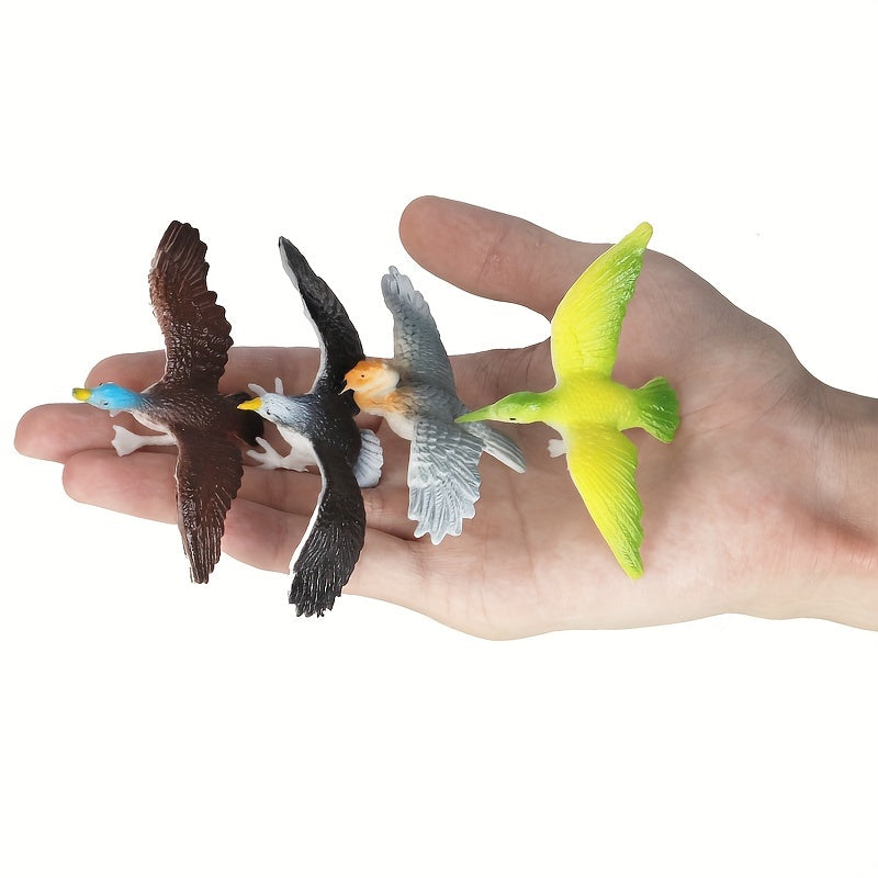 22pcs Animal Dolls Cognitive Toy Set - Parrots, Flamingos - Children's Puzzle