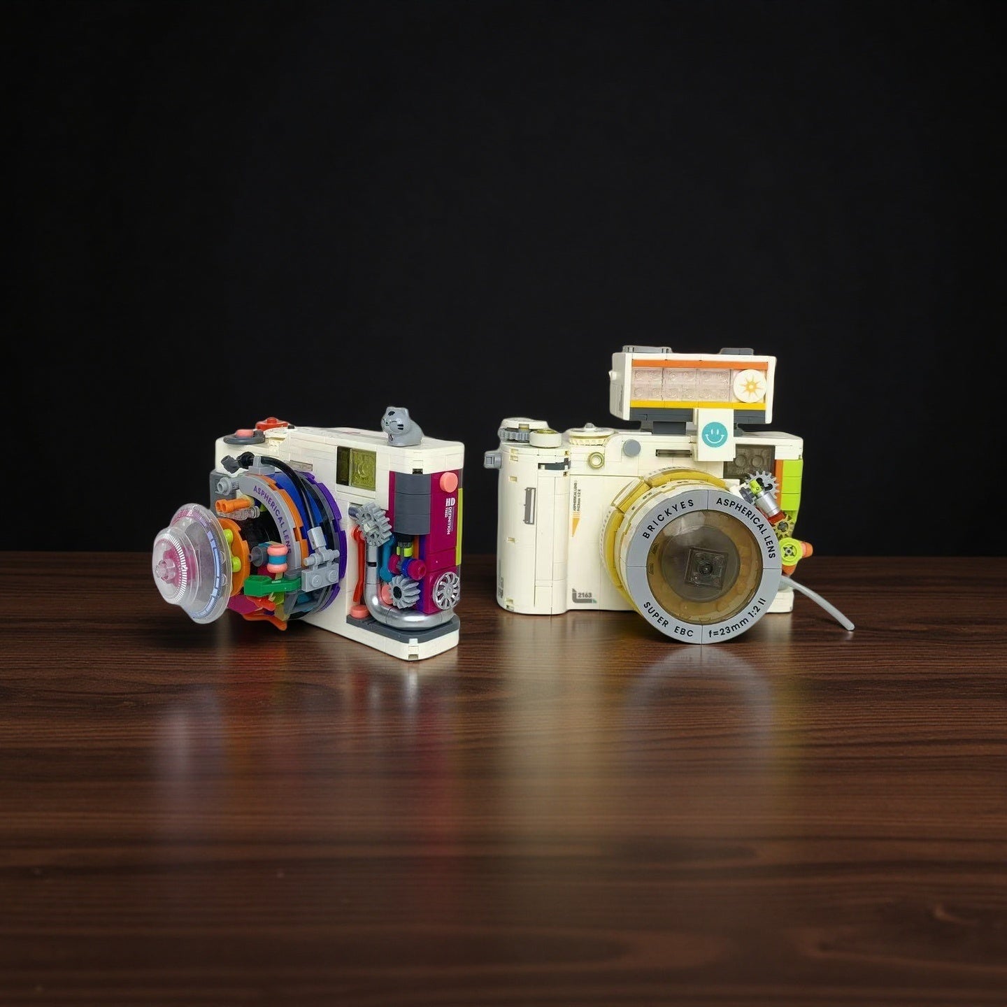 Retro Camera Assembly Kit Durable ABS Material Creative Gift for Adults