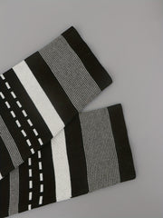 Women's Plus Colorblock Stripe Half Sleeve Sweater