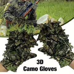 Leaf Camo Gloves 3D Camouflage Outdoor Anti Slip Sports Gloves