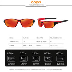OOLVS Polarized Sports Sunglasses UV400 Protection