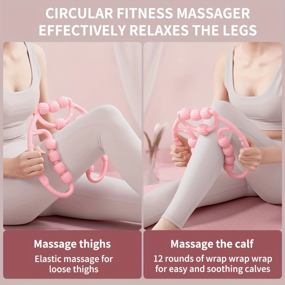 Yoga 12 Wheel Massage Ring for Muscle Relaxation and Fitness