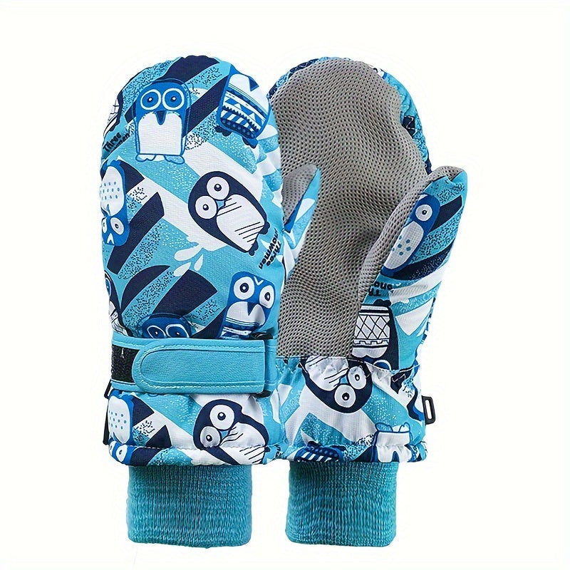 Thickened Windproof Waterproof Ski Gloves - Keep Hands Warm At 30 C
