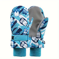 Thickened Windproof Waterproof Ski Gloves - Keep Hands Warm At 30 C