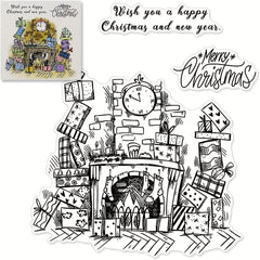 Christmas In The House Clear Stamps Winter Background