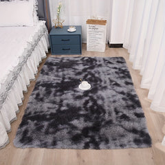 Tie Dyed Area Rug Soft Fluffy Shag Carpet