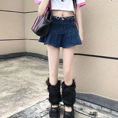 Fuzzy Leg Warmers Thickened Warm Knee High Socks Women's Stockings