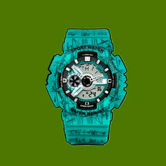 Waterproof Sports Watch Double Display Versatile Wrist Watch