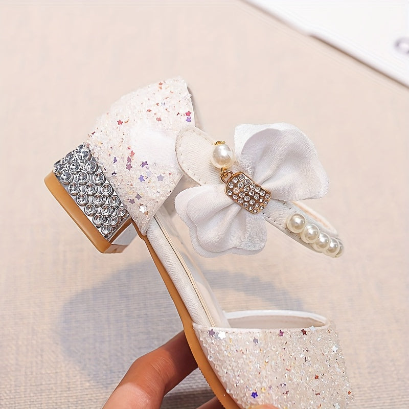 Bowtie Rhinestone Princess Shoes - Perfect for Princesses
