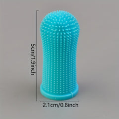 Silicone Fingertip Toothbrush for Dogs and Cats - Easy and Effective Dental Care