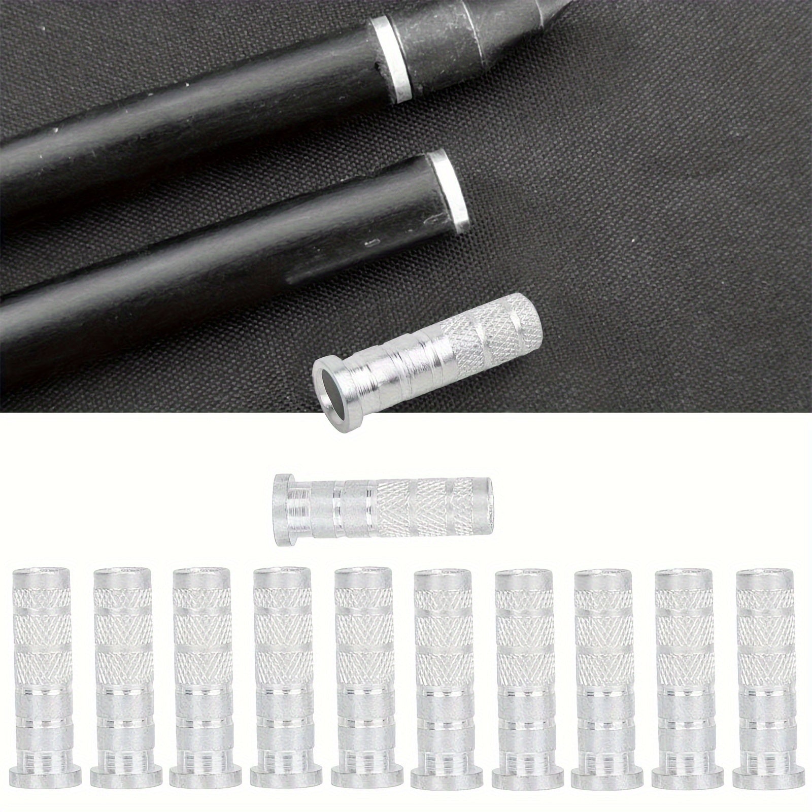 6pcs Brass Inserts for Arrow Shaft Archery Accessories