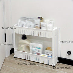 Slim Slide Out Pantry Storage Rack With 4 Large Baskets