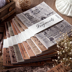 30 Pcs Retro Letter Sheet Material for Junk Journal & Scrapbooking