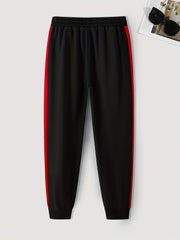 Men's Print Drawstring Sweatpants Loose Casual Trousers for Spring Autumn