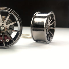 Metal Wheel Tire Keychain Pendant for Car Keys Backpacks Wallets